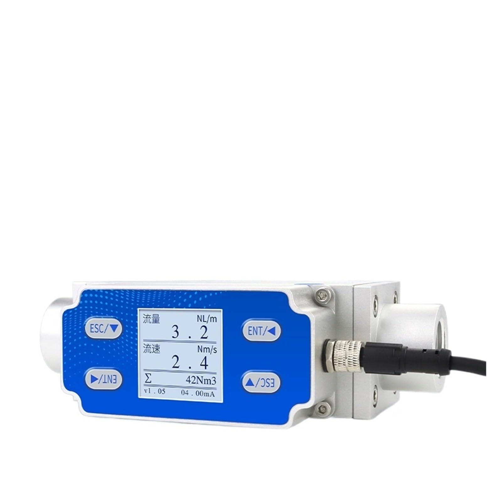BALYDLUL 4-20mA/RS485/Signal Output Dry Gas Flowmeter Air Thermal Gas Mass Flow Meter(DN32)