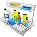 Lynk Professional Sink Cabinet Organizer Pull Out Two Tier Sliding Shelf, 11.5w x 21d x 14h -Inch, Chrome