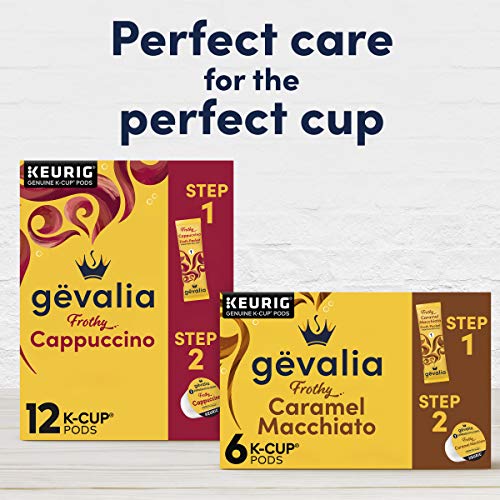 Gevalia Frothy 2-Step Caramel Macchiato Espresso K-Cup Coffee Pods 
