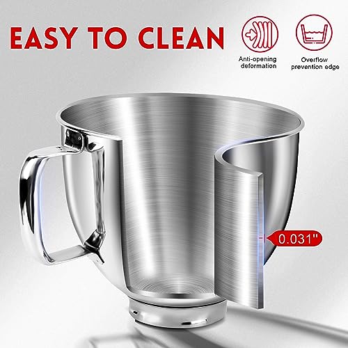 Tazón mezclador GasSaf 5 Quart acero inoxidable miniatura 5