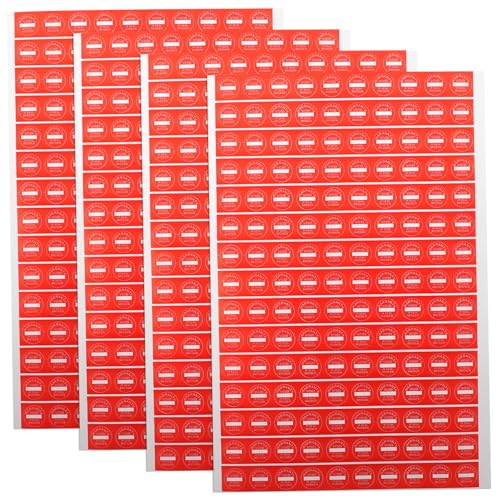 Ciieeo Warning Sticker Set 1000 Pieces If Seal Broken Caution Label Round Paper Material Adhesive Back