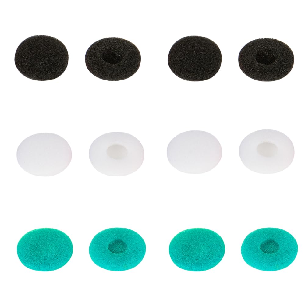 SNHTLS 6 Pairs Replacement Earphone Cushion Soft Sponge Earpads Breathable Earbuds Foam Ear Tips Covers Compatible with 13mm-18mm Earphone Headsets