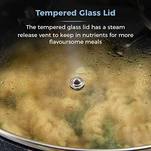 Image of Tower Cerasure Sauce Pan 16cm 1.5L Ceramic Non-Stick with Lid Induction