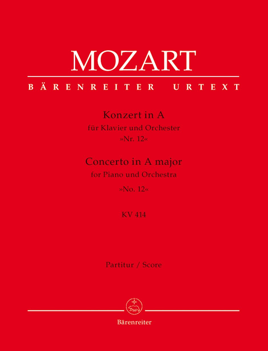Concerto for Piano No.12 in A major K.414 (Full Score)