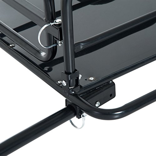 BUY JOY Steel Frame Bicycle Bike Cargo Trailer Luggage Cart Carrier 110lb Hauler - Thumbnail 2