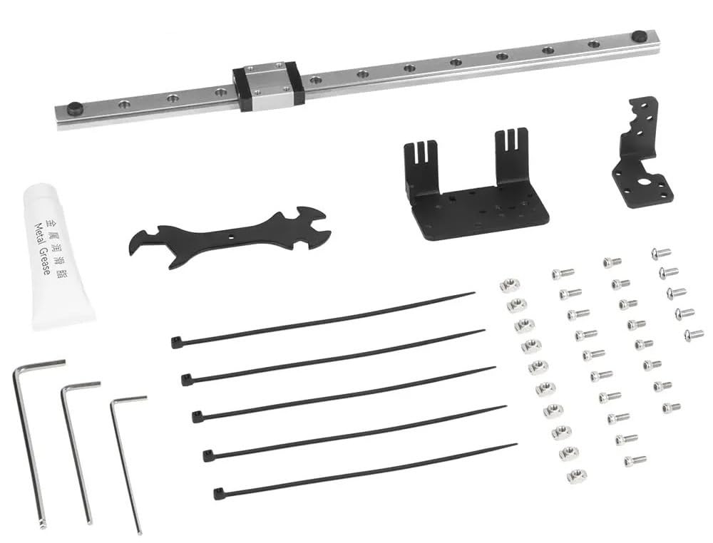 Compatible for Creality Ender 3, Linear Rail Kit X-Axis MGN12C, 12.6 Inch Rail Guide with Bracket Sprite Pro