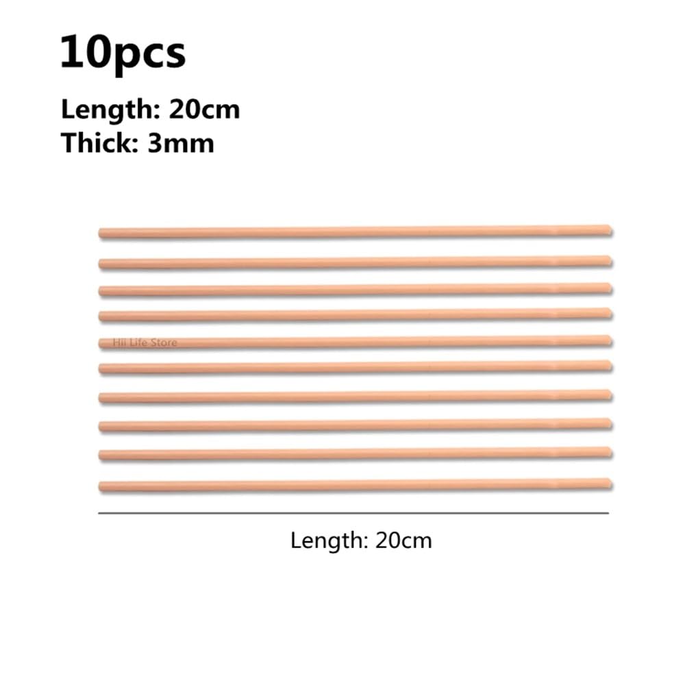 Tige de suspension en céramique, outil de combustion de four de 3mm de diamètre, support de combustion suspendu en céramique, tige de feu suspendue spéciale 10 pièces(20cm)