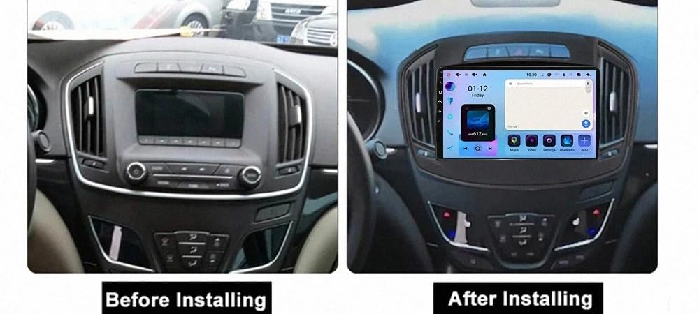 Autoradio Gps Navigation 2 Din per Buick Regal 2013-2017 Wireless Carplay Android Auto Stereo Auto Bluetooth Ips con Pantalla Táctil con Gps, 4 Nucleo 4G+64G
