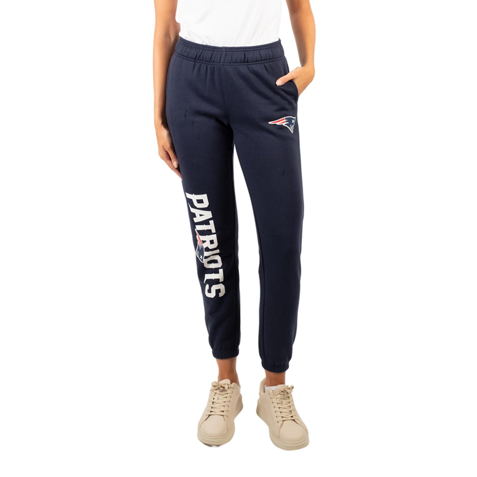 Ultra Game Women's NFL Official Super Soft Sweatpants Joggers Lounge Pants Pajamas