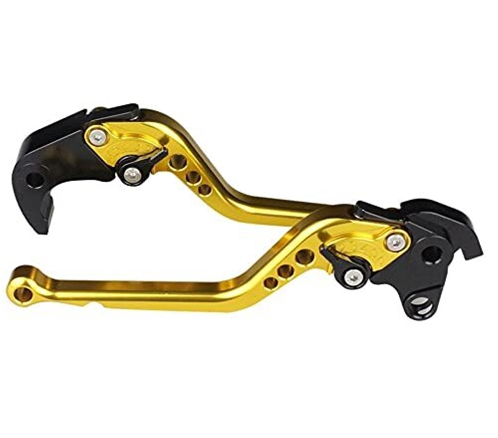 FLBZBLKASL Motorcycle Short Brake Clutch Levers CNC Pivot Brake Clutch Levers for Enfield 650 for Interceptor Aluminum Adjustable Motorcycle Lever Motorbike