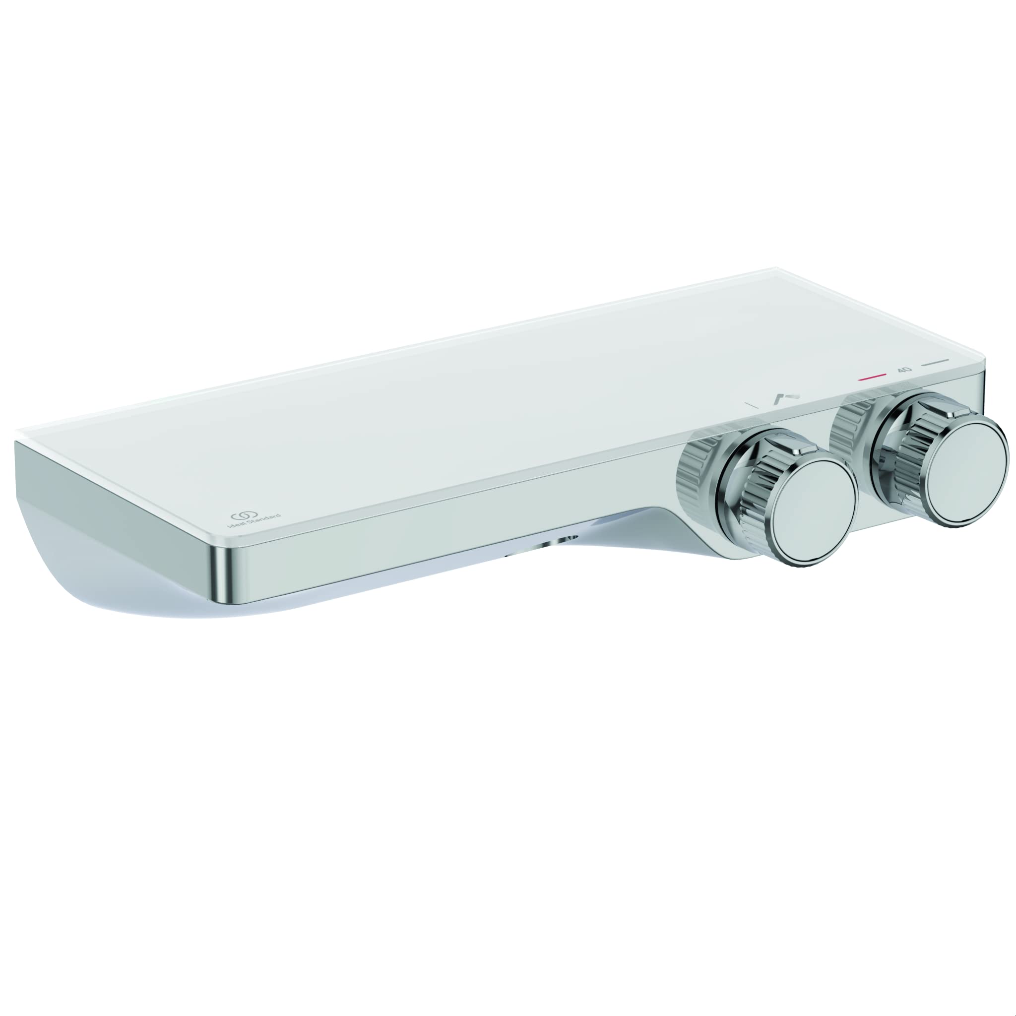 Ideal Standard A7329AA Ceratherm S200 Shower Thermostat Surface-Mounted with Glass Shelf