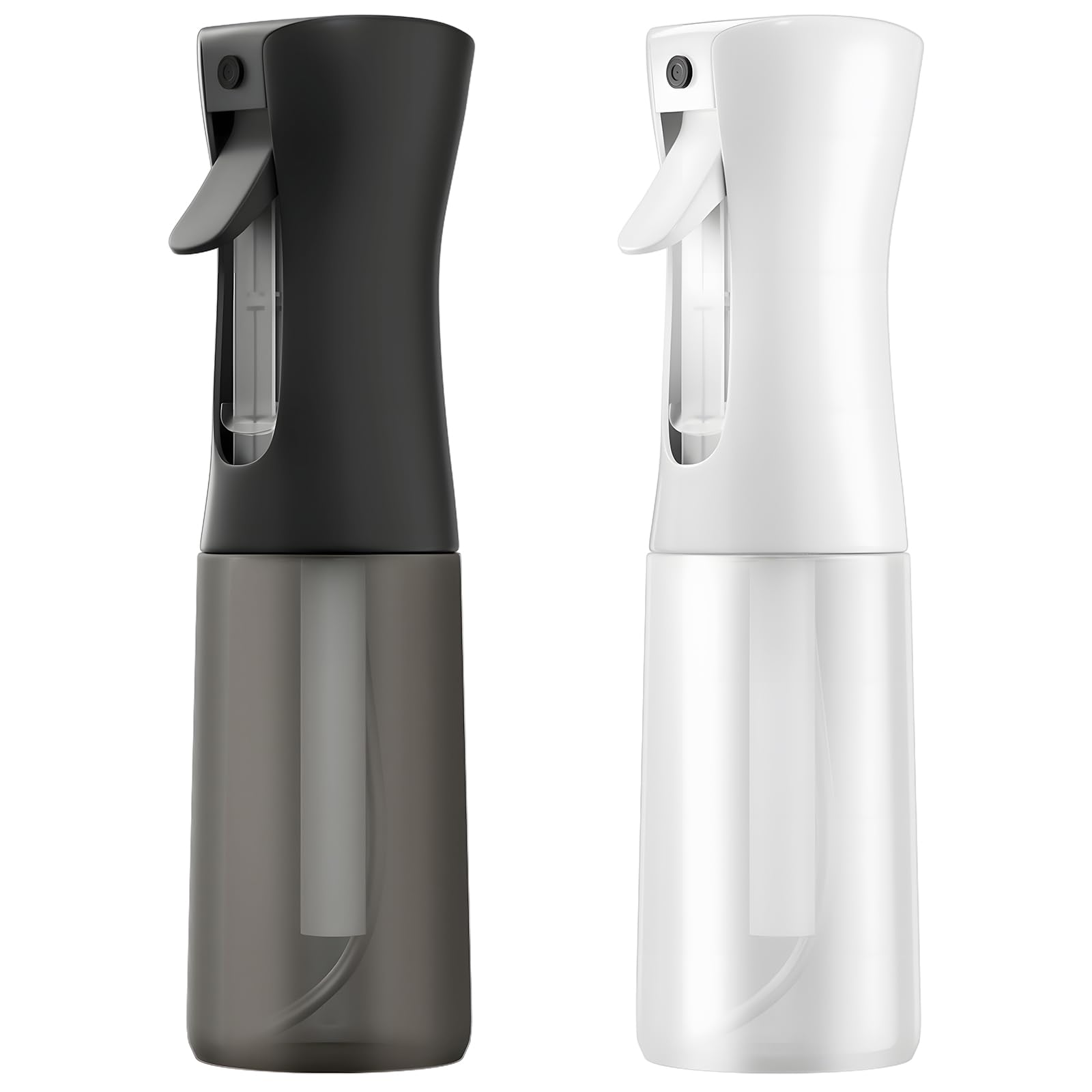 Draome Sprühflasche,Zerstäuber Sprühflasche für Haare,0,3mm Ultrafeine Sprühnebel für Pflanzenpflege, Tierpflege, Hautpflege und Reinigung,Auslaufsichere(200ml Mattschwarz,Mattweiß)
