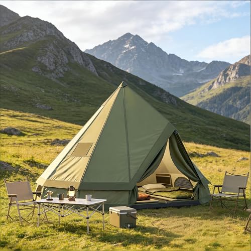 Carpa de camping impermeable tipo teepee para todo el año miniatura 6