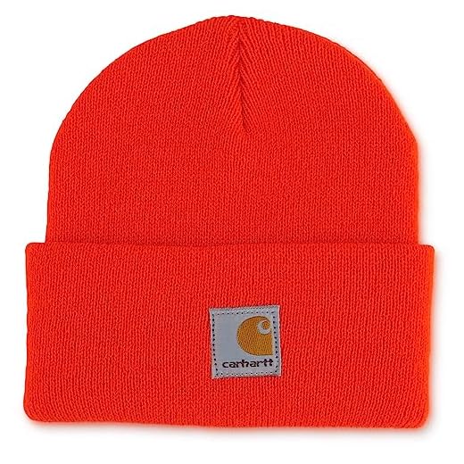 Carhartt unisex child Acrylic Watch Cold Weather Hat, Blaze Orange, 8-14 Years US