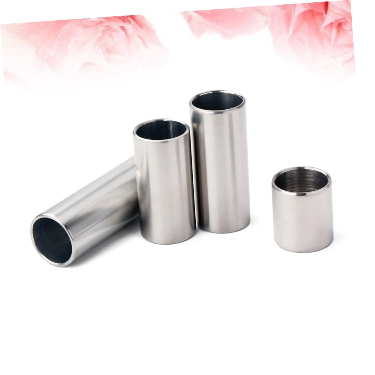 Abaodam Essential Accessory for Guitars 4pcs Chrome Sliding Rods 28mm/51mm/60mm/70mm Large Size Sliders