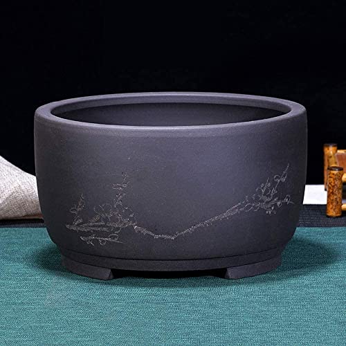 Pot de fleurs intérieur et extérieur de 10 pouces moucheté avec drainage