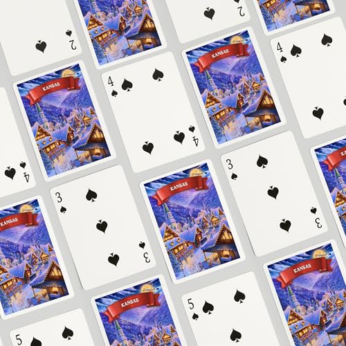 Naipes Poker Lantern Press Kansas Invierno miniatura 4
