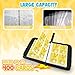 Premium Trading Card Binder 400 Pockets Card Holder with 50 Removable Sleeves, Collection Binder Album Book with Zipper for Game Cards
