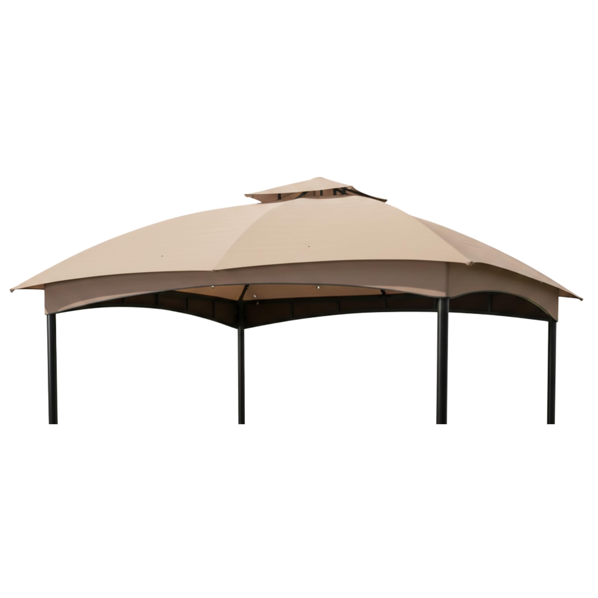 Garden Winds Custom Fit Replacement Canopy Top Cover Compatible with The Fab Based GAZ007K 10' x 10' Gazebo - Upgraded Performance RipLock 350 Fabric-image-46