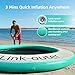 CHUNNIAN Round Floating Ring,Inflatable Floating Water Hammock,Round Floating Ring for Lakes, Inflatable Raft Platform for Pool and Lake