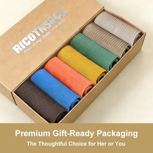 Image of Womens Cotton Anti-Pilling Quarter Crew Socks | Moisture-wicking, Odor-control, Lightweight, Office /gym, 7-pair, US 6-10