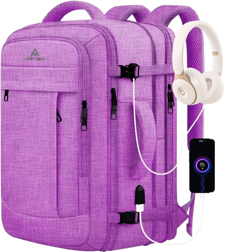 AREYTECO Sac à dos de voyage pour homme, sac à dos extra large, violet, Sacs à dos de voyage