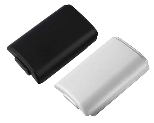 Miniatura 2 de Yueton - Juego de 2 carcasas de repuesto para mando Xbox 360 color blanco y negro