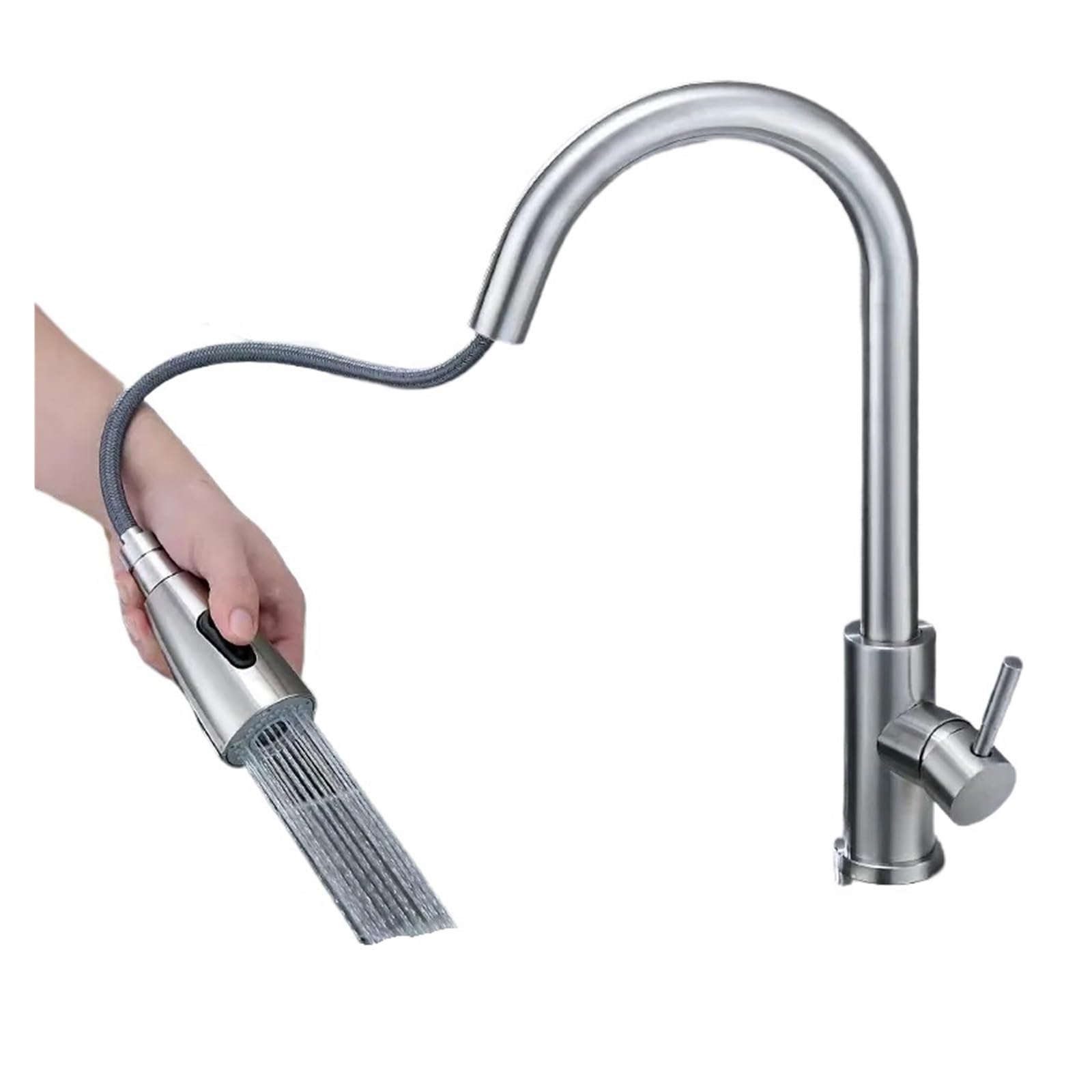 Robinet de cuisine mitigeur monotrou durable avec raccord standard G3/8