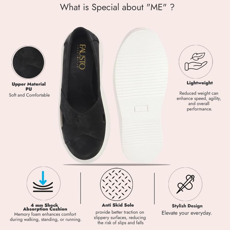 Image of FAUSTO Women Sneaker Pull-On Shoes
