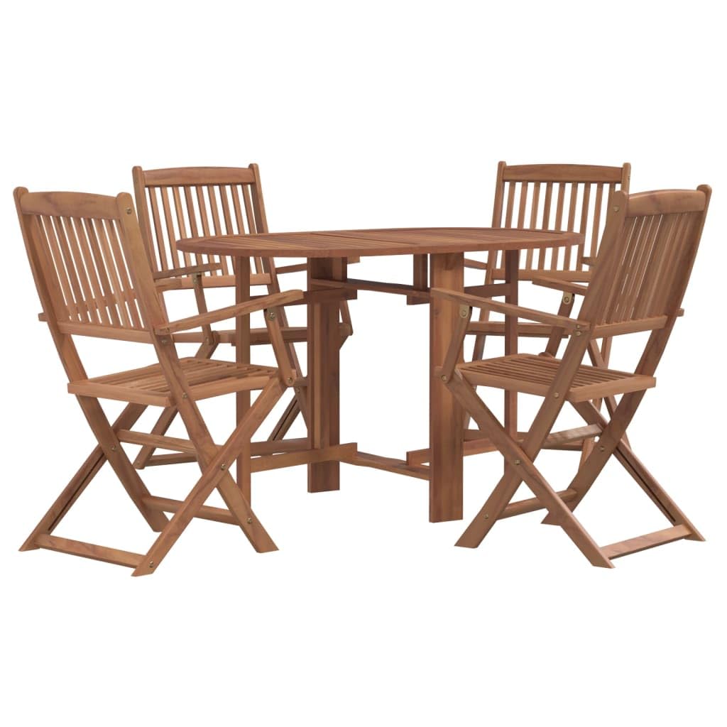 Salon de jardin en bois d'acacia massif durable avec finition huilée premium