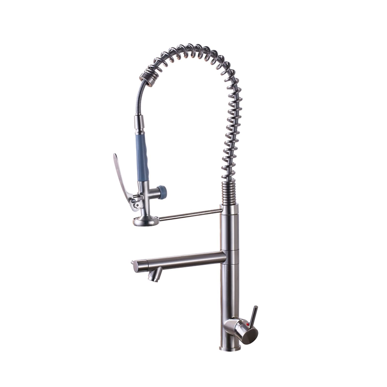Robinet de cuisine extractible pour nettoyer les grands plats sans effort