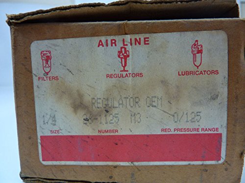 Close-up of the Air Line regulator box label showing model number 26-1125-M3