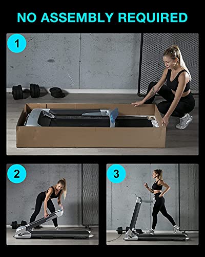 OVICX Q2S Folding Portable Treadmill Compact Walking Running Machine for Home Gym Workout Electric Foldable Treadmills… - Image 5