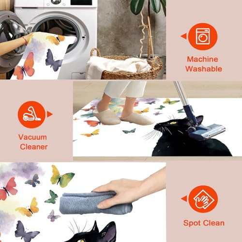 Tapis chat lavable en machine antidérapant et facile à nettoyer