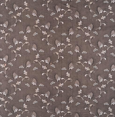Image of RD TREND Premium Soft Cloud Cotton Floral Bedsheet for Double Bed | Size-90x90 Inches Queen Bedsheets with 2 Matching Pillow Covers (18x28 Inch) Mud Brown