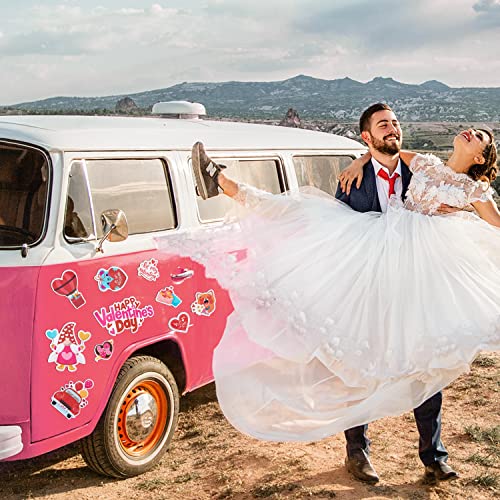 Dvbonike 20Pcs Happy Valentine’s Day Refrigerator Magnets Heart Holiday Waterproof Car Decorations Full Of Love Magnetic Stickers Locker Angle Genie Fridge Magnet Or Valentine Party Supplies #TOP5