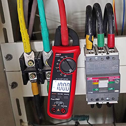 Image of UNI-T Digital Clamp Meter UT201+, AC Current True RMS HVAC Volt Amp Ohm Meter Clamp On Multimeter, Auto Ranging 4,000 Counts NCV AC DC Voltage Frequency Resistance Continuity Diode Tester