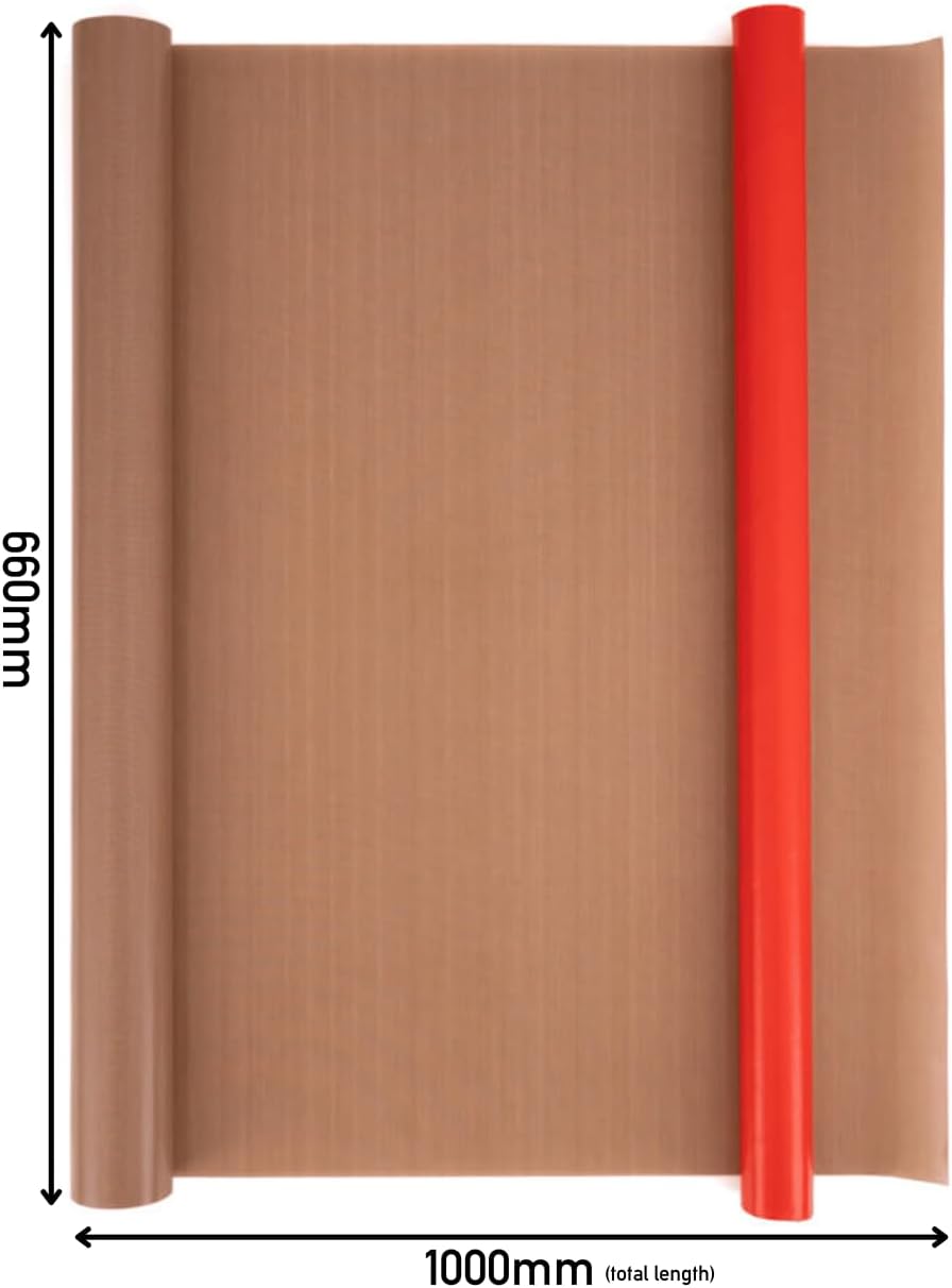 1m x 660mm Non Stick Reusable Cooking/Baking Liner Roll, Brown