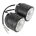 ALPHA MOTO Twin Front Headlights & Brackets For Harley Dual Sport Motorcycle Street Fighter