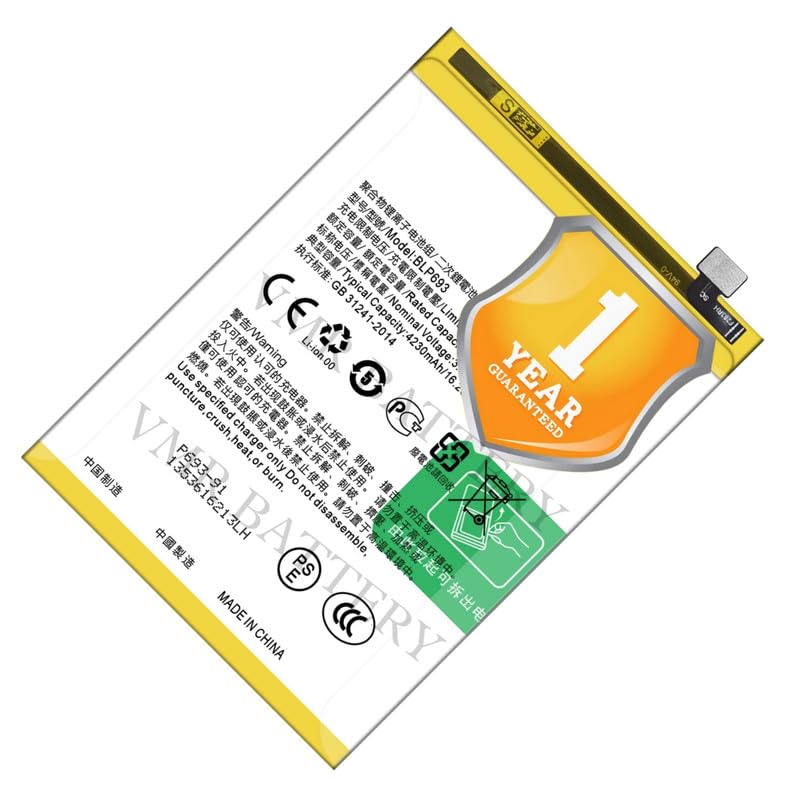 Image of Original BLP693 Battery Compatible for Realme 3i - (4230mAh) - 1 Year Warranty X2