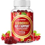 NutraPep Premium Berberine HCl GLP-1 Support Weight Loss Gummies (1200mg) with Ceylon Cinnamon Turmeric Milk Thistle Artichoke - Sugar Free Gluten Free High Potency GLP1 Support Supplement