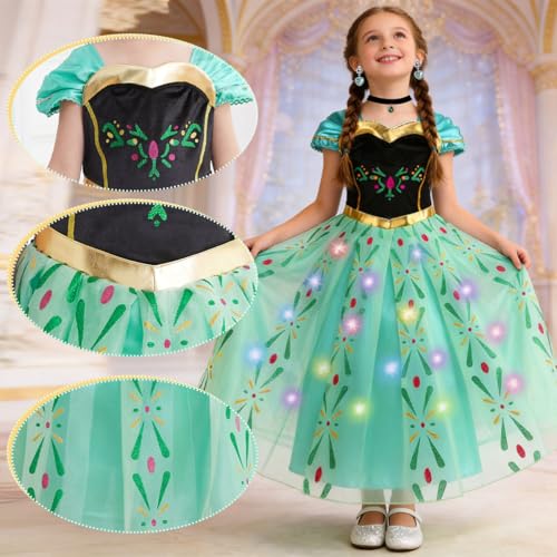 Disfraz de Princesa Verde para Niñas 4-5 Años miniatura 5