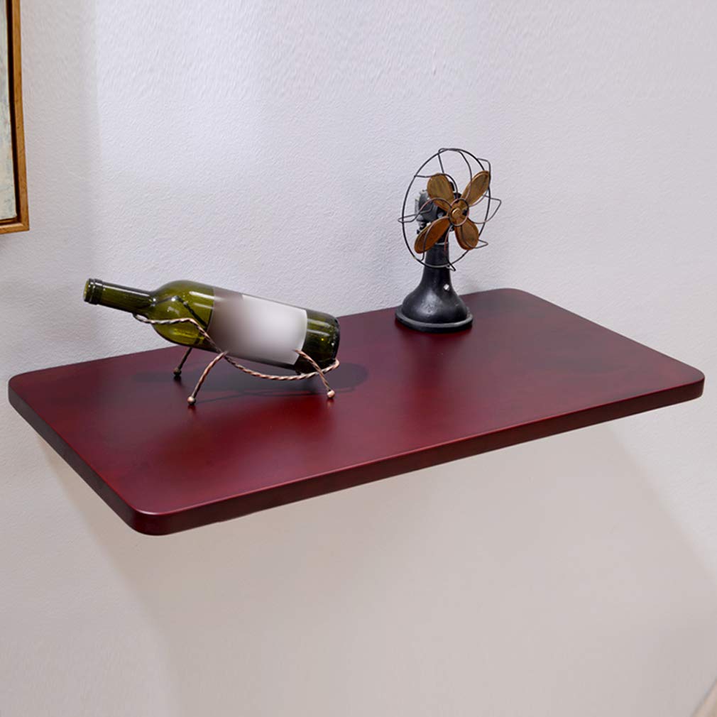 Table murale rabattable en bois massif bureau pliant gain de place pour cuisine