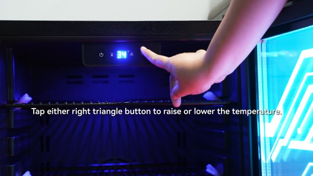 Image of Velivi Gaming Light Up Glass Door Beverage Refrigertor, 3.2 Cu Ft Gaming Mini Fridge with Led RGB Lights Lockable Mini Fridge For Soda Beer, Drink Cooler Cyberpunk Gaming Rooms Bar Home Party