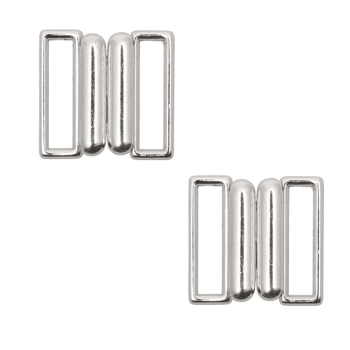 Generic 2pcs Silver Metal Bikini Clasp/Buckle