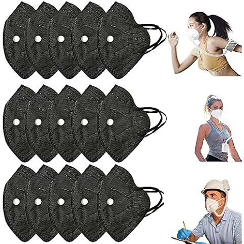 (15PCS,Black Filter) Filter Suitable for BROAD and Rsenr R18 AirPro Maskes Electrical Air Respirator,Compatible with BROAD Rsenr AirPro Filter Cover