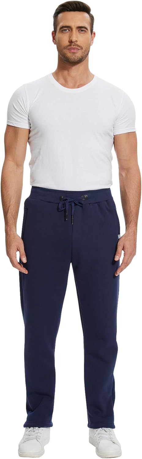 PEHMEA Fleece Joggers Pants for Men Winter Active Running Sherpa Lined Sweatpants - Image 7