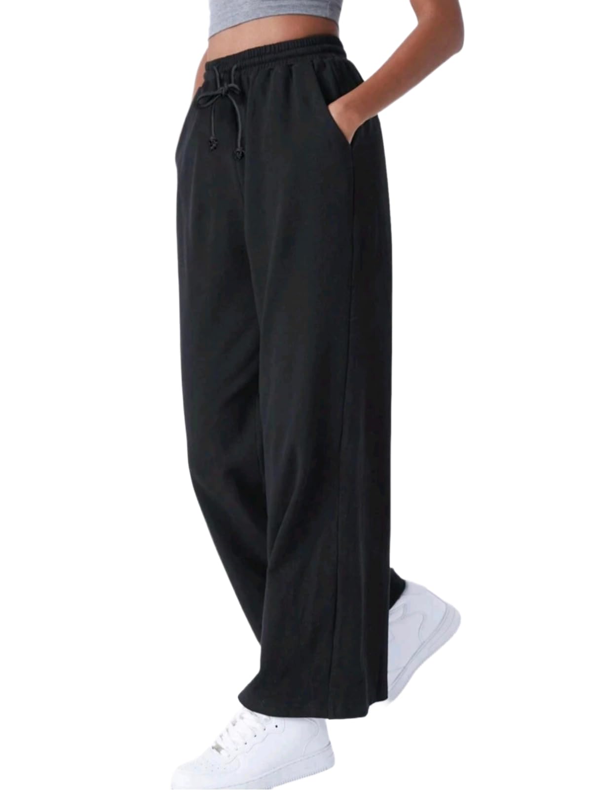 Women Regular Fit Grey Polycotton Trousers-image-29