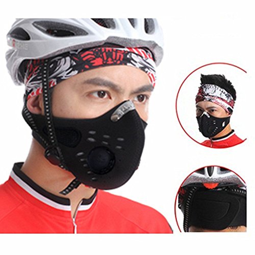 FakeFace Bike Cycling Anti-dust Half Face Mask with Filter Neoprene Added Activated Carbon