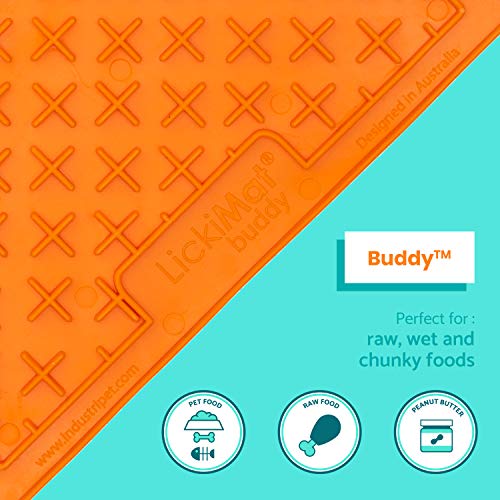 LickiMat Classic Buddy, Slow Feeder for Dogs, Lick Mat, Boredom Anxiety Reducer; Perfect for Food, Treats, Yogurt, or… - Image 7